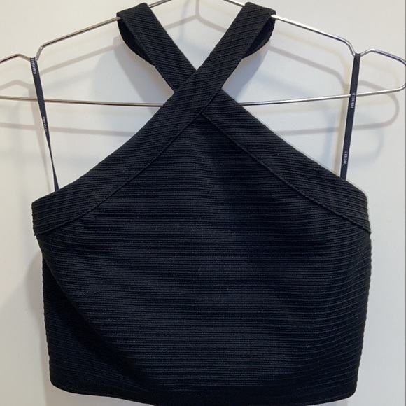 Forever 21 Tops - Black cross top F21